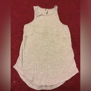 FREE PEOPLE SZ S RIBBED GREY TANK TOP GUC